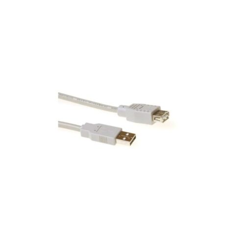 ACT | USB 2.0 Verlengkabel | USB-A Male naar USB-A Female | Ivoor