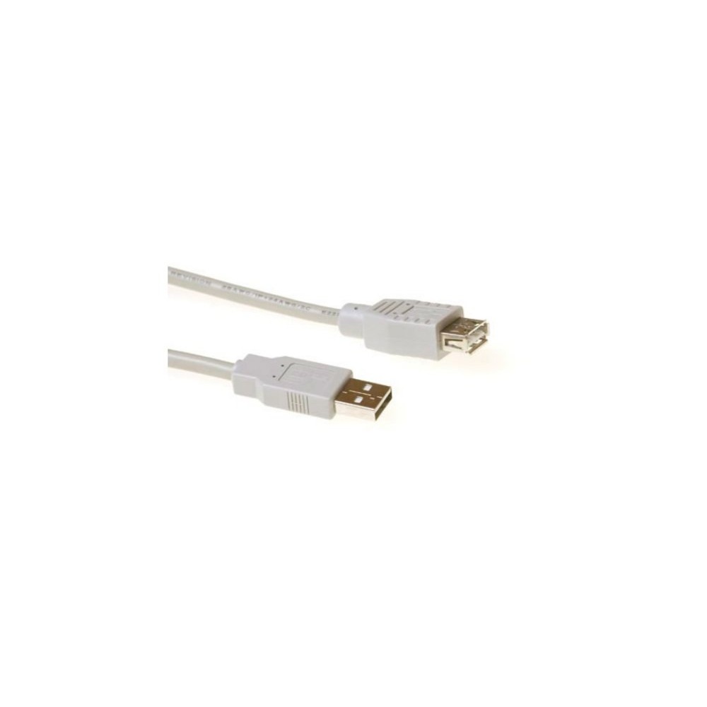 ACT | USB 2.0 Verlengkabel | USB-A Male naar USB-A Female | Ivoor
