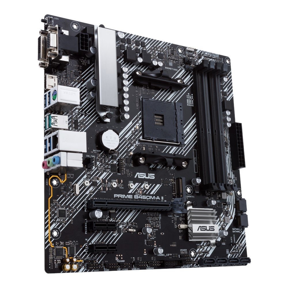 ASUS PRIME B450M-A II | Socket AM4 | AMD B450 | 4xDDR4 | Micro-ATX | Moederbord - Afbeelding 4