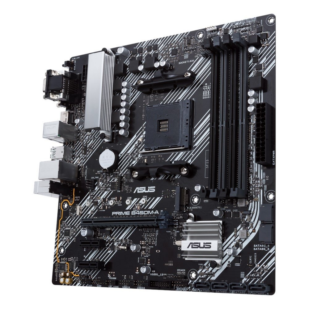 ASUS PRIME B450M-A II | Socket AM4 | AMD B450 | 4xDDR4 | Micro-ATX | Moederbord - Afbeelding 5
