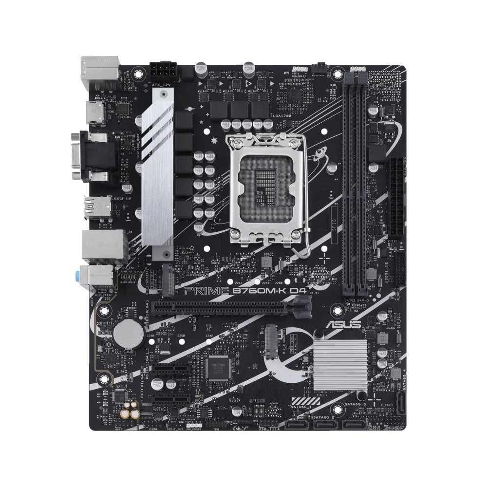 ASUS PRIME B760M-K D4 | Socket LGA 1700 | Intel B760 | 2xDDR4 | Micro-ATX | Moederbord