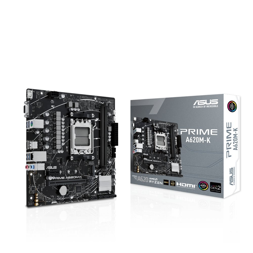 ASUS Prime A620M-K | Socket AM5 | AMD A620 | 2xDDR5 | Micro-ATX | Moederbord - Afbeelding 2