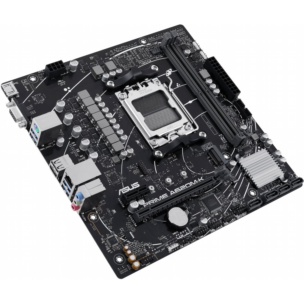ASUS Prime A620M-K | Socket AM5 | AMD A620 | 2xDDR5 | Micro-ATX | Moederbord - Afbeelding 3