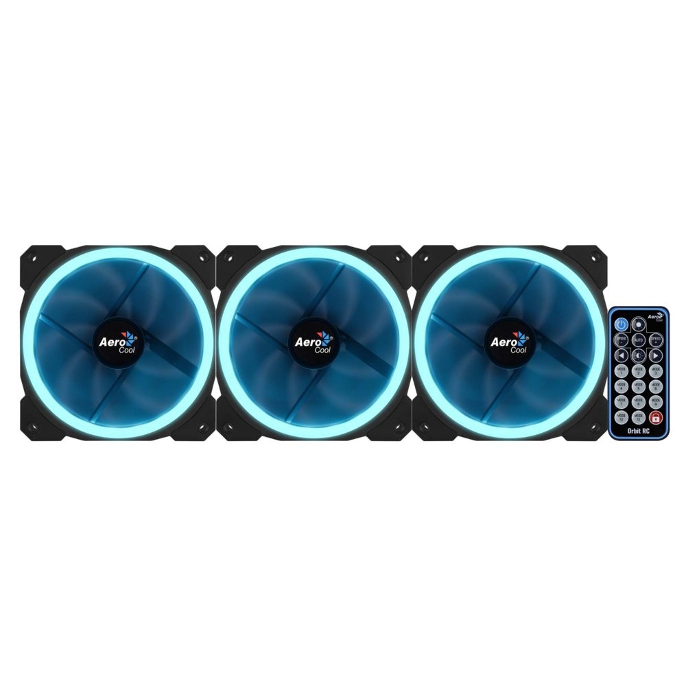 Aerocool Orbit RC ARGB 3 Pack | 120mm Case Fans met Remote Control - Afbeelding 4