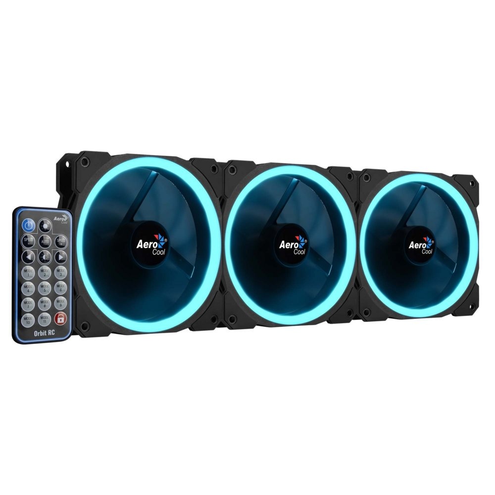 Aerocool Orbit RC ARGB 3 Pack | 120mm Case Fans met Remote Control - Afbeelding 6