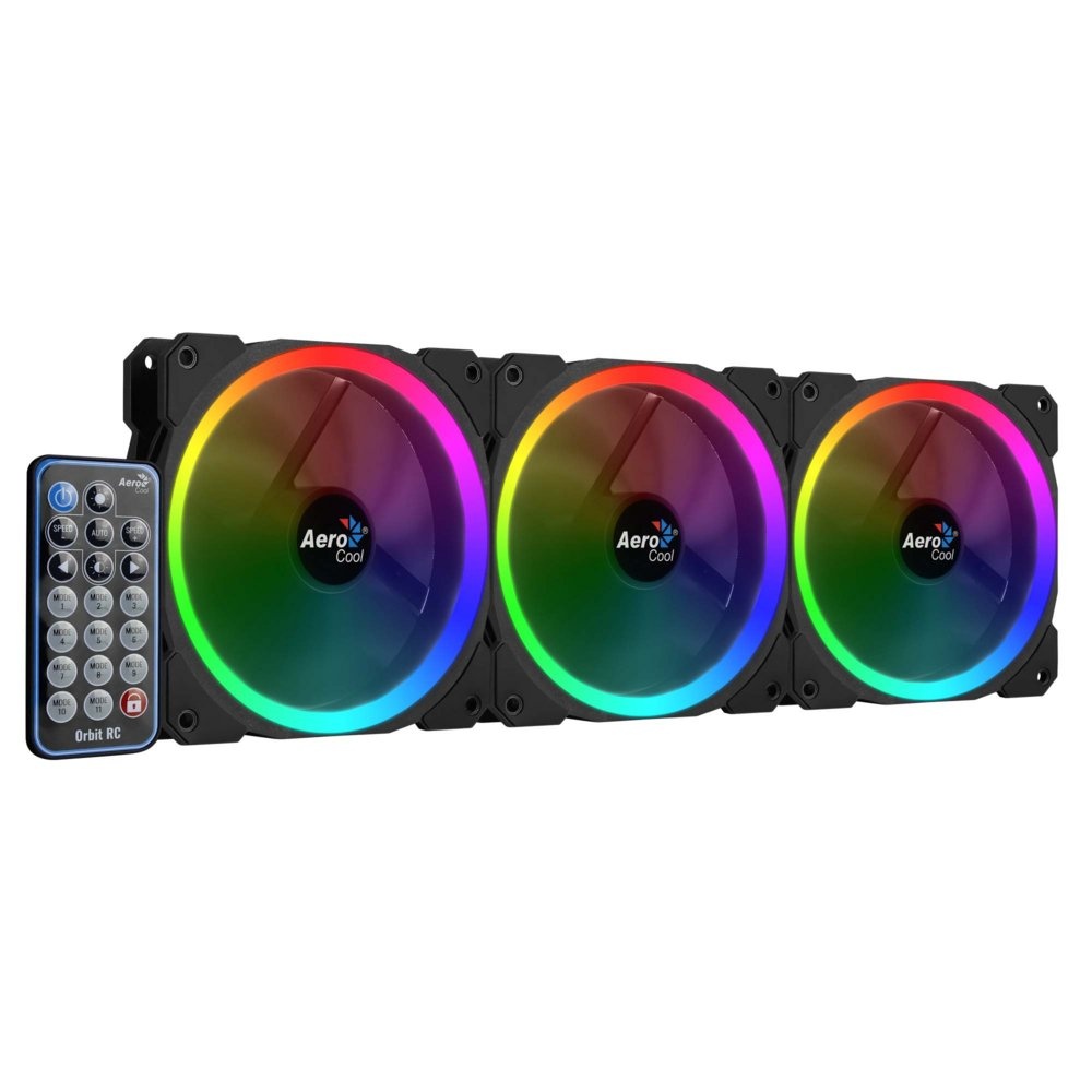 Aerocool Orbit RC ARGB 3 Pack | 120mm Case Fans met Remote Control - Afbeelding 7
