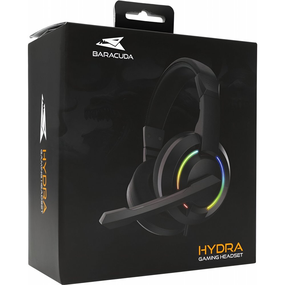 Baracuda HYDRA RGB Rainbow | Gaming Headset 3,5mm & USB | Zwart - Afbeelding 5