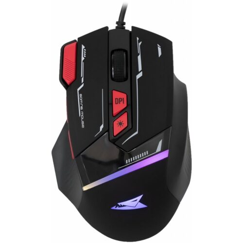 Baracuda MANTA RGB | Bekabelde Gaming Muis | Rechtshandig | USB-A | 12800 DPI | Zwart