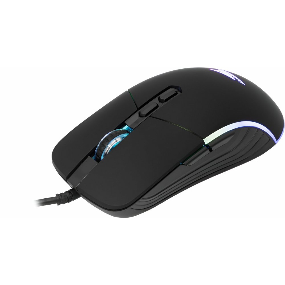 Baracuda NAUTILUS RGB | Bekabelde Gaming Muis | Rechtshandig | USB-A | 12800 DPI | Zwart