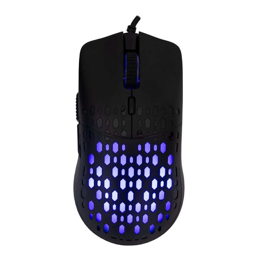 Baracuda OCTOPUS RGB | Bekabelde Gaming Muis | Rechtshandig | USB-A | 3600 DPI | Zwart