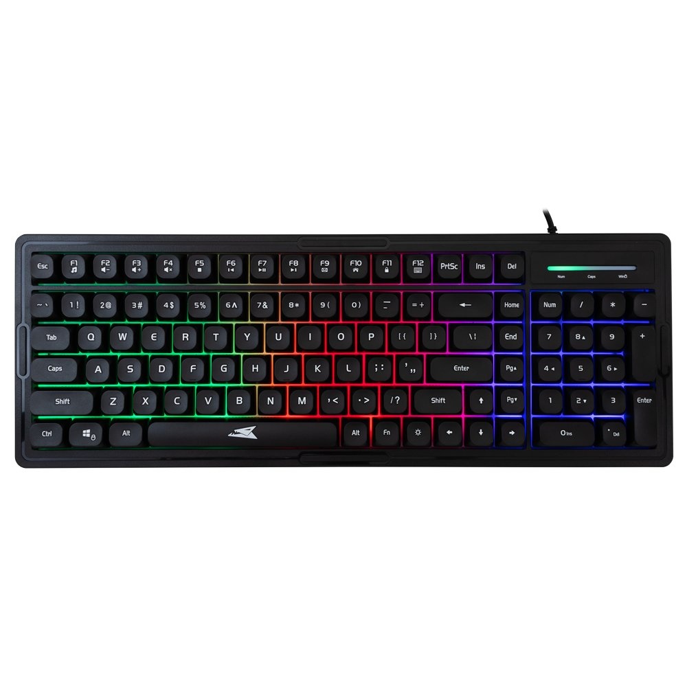 Baracuda ORCA RGB | Bekabeld Gaming Toetsenbord inclusief Muis | QWERTY | Zwart - Afbeelding 2