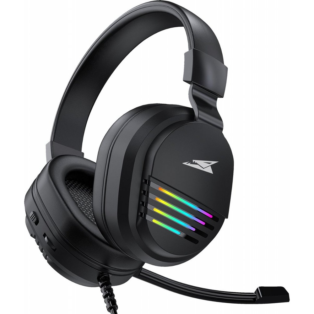 Baracuda PEARL RGB | On-Ear Gaming Headset 3,5mm en USB | Zwart