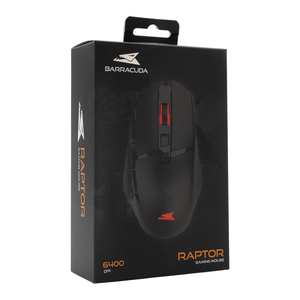 Baracuda RAPTOR RGB | Bedrade Gaming Muis | USB-A | 6400 DPI | Zwart - Afbeelding 6
