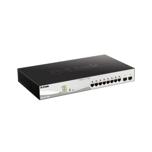 D-Link DGS-1210-10MP/E | Managed L2 Switch | 10 Poorten | Gigabit Ethernet (10/100/1000 Mbps) | PoE