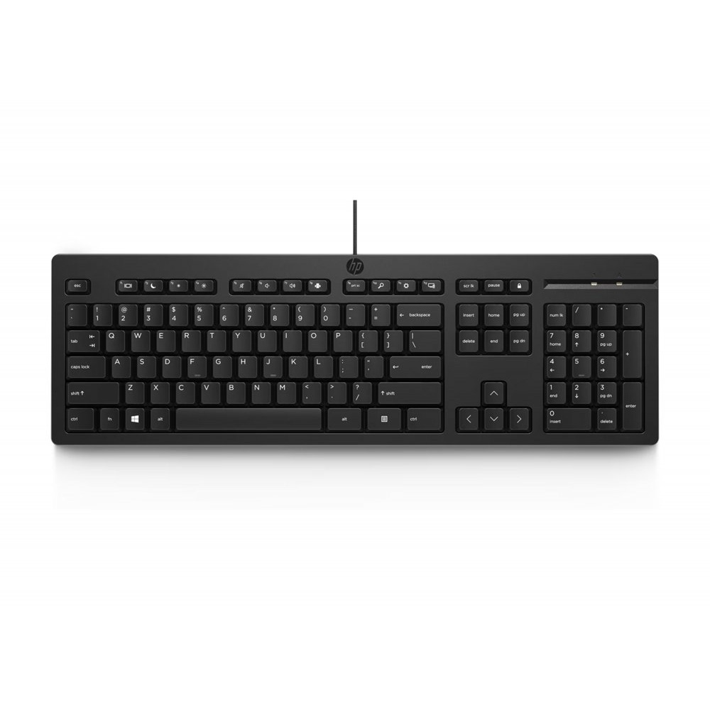 HP 125 | Bedraad Toetsenbord | USB | QWERTY US International | Zwart