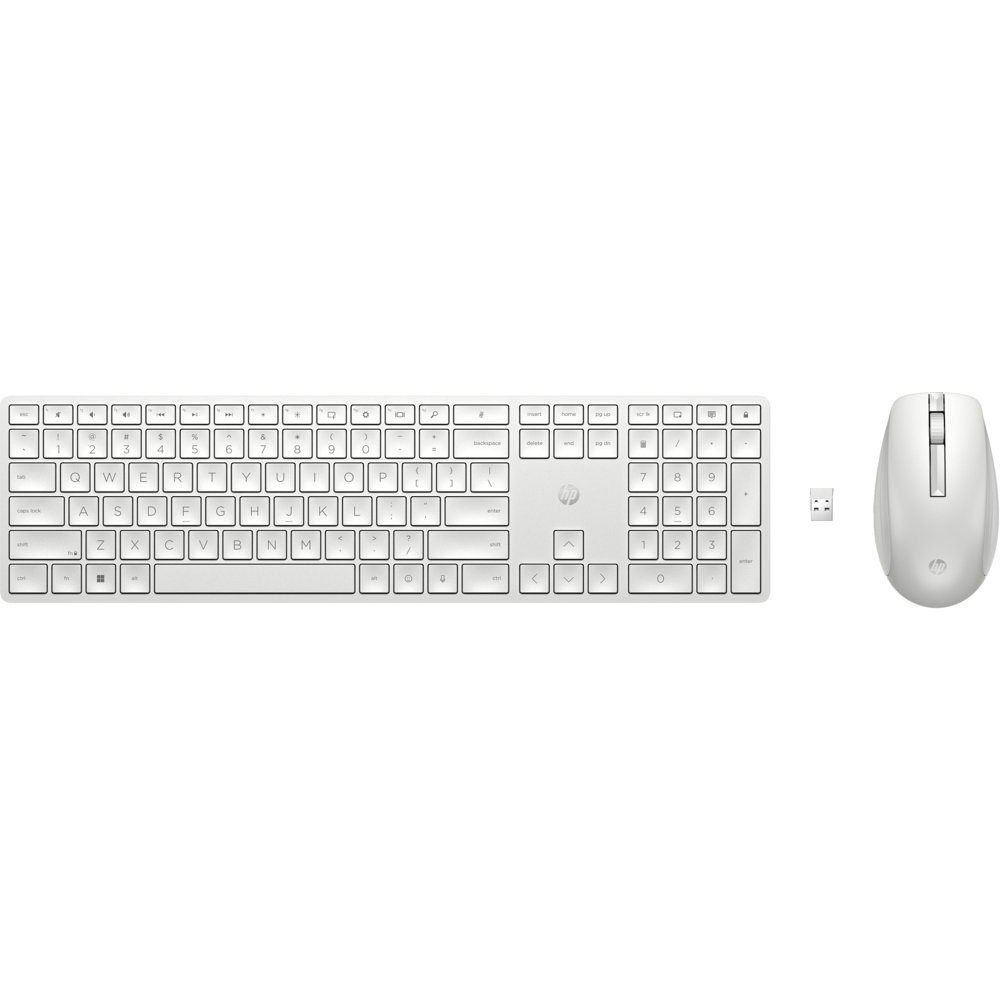 HP 650 Wit | Draadloze Muis en Toetsenbordcombo | QWERTY | Open Box