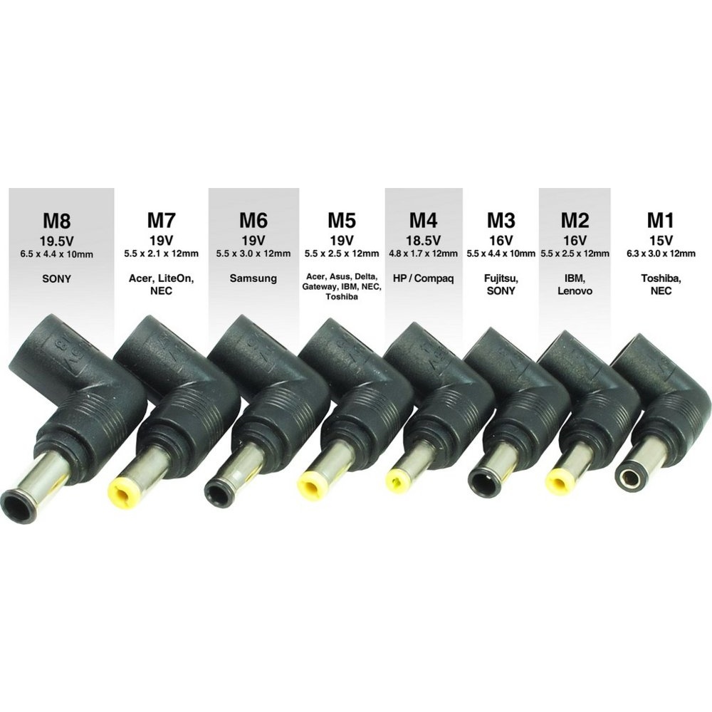 Inter-Tech Sinan UB-90HB | Universele Notebook Lader | 90 Watt - Afbeelding 5