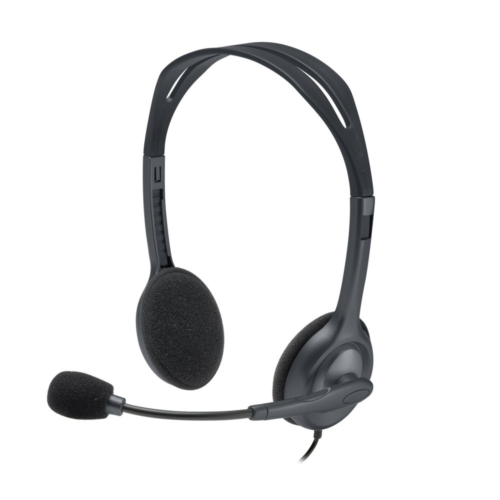 Logitech H111 | On-Ear Bedrade 3,5mm Koptelefoon met Microfoon | Grijs - Afbeelding 2