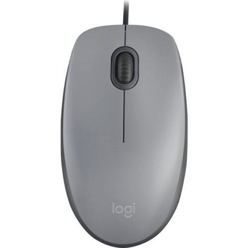 Logitech M110 Silent | Bekabelde Muis | Links- en Rechtshandig | USB-A | 1000 DPI | Grijs