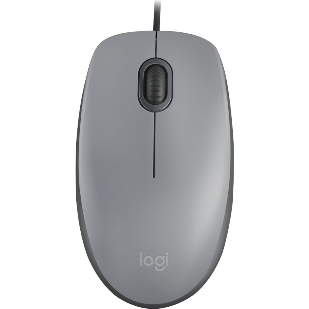 Logitech M110 Silent | Bekabelde Muis | Links- en Rechtshandig | USB-A | 1000 DPI | Grijs