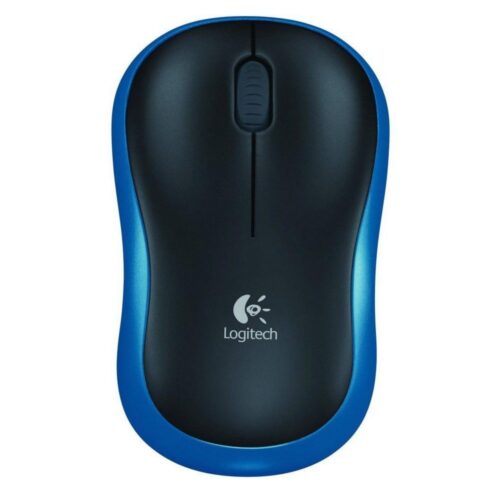 Logitech M185 | Draadloze Muis | Links- en Rechtshandig | RF | 1000 DPI | Zwart/Blauw