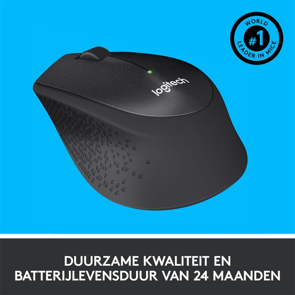 Logitech M330 Silent | Draadloze Muis | Rechtshandig | RF | 1000 DPI | Zwart - Afbeelding 6