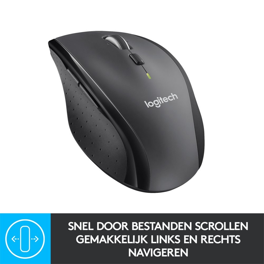 Logitech Marathon M705 | Draadloze Muis | Rechtshandig | RF | 1000 DPI | Zwart - Afbeelding 8