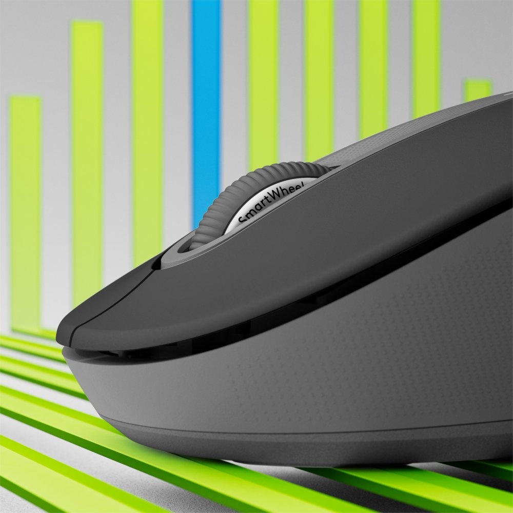 Logitech Signature M650 | Draadloze Muis | Linkshandig | RF + Bluetooth | 2000 DPI | Grafiet - Afbeelding 2