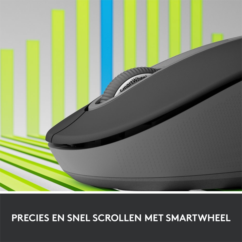 Logitech Signature M650 | Draadloze Muis | Linkshandig | RF + Bluetooth | 2000 DPI | Grafiet - Afbeelding 7