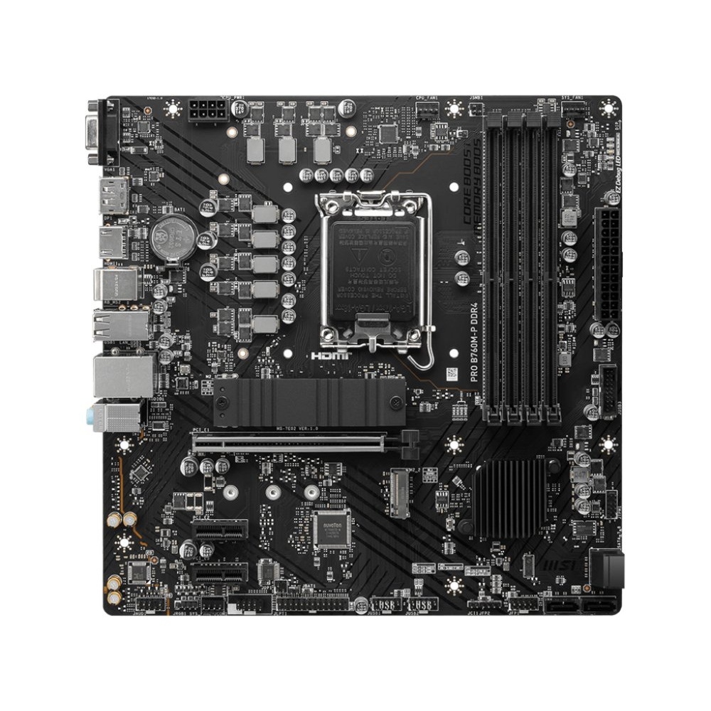 MSI PRO B760M-P | Socket LGA 1700 | Intel B760 | 4xDDR5 | Micro-ATX | Moederbord - Afbeelding 2