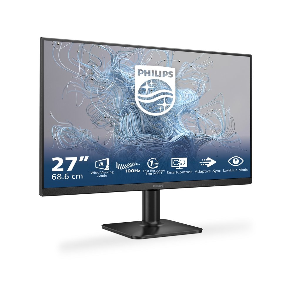 Philips 27E2N1100L/00 | 27" Full HD VA Monitor | 100Hz | 1ms | HDMI & VGA | Adaptive Sync | LowBlue Mode | Flicker-Free | Zwart - Afbeelding 4
