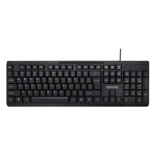 QWARE Wired Keyboard Liverpool Zwart