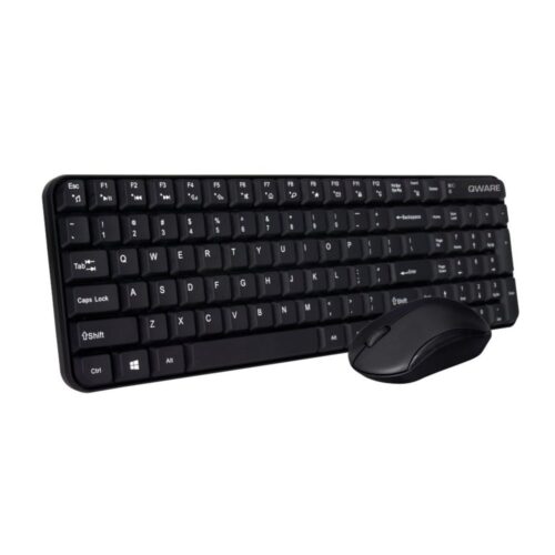 QWARE Wireless Waterford Black Toetsenbord + Muis