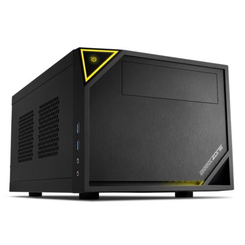 Sharkoon Shark Zone C10 | Mini-ITX Case | Zwart/Geel