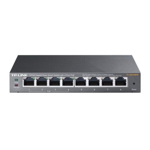 TP-Link TL-SG108PE | 8-Poorts Gigabit Easy Smart Switch | 4x PoE+ | Managed