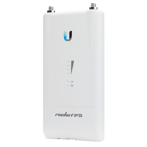 Ubiquiti Rocket 5AC Lite | WiFi 5 Base Station | 500 Mbit/s | Passief PoE (injector meegeleverd) | Inclusief Mastmontagebeugel | RENEWED