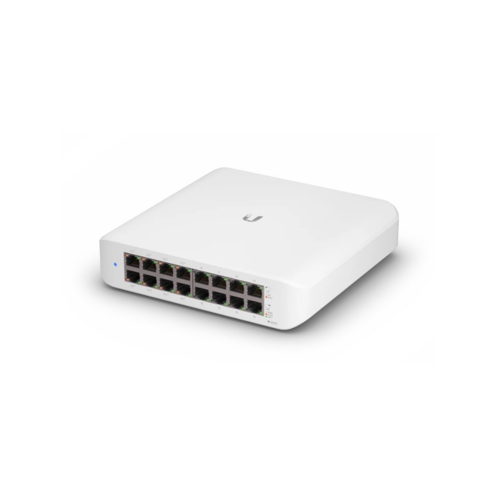 Ubiquiti UniFi Switch Lite 16 PoE | Managed L2 Switch | 16 Poorten | Gigabit Ethernet (10/100/1000 Mbps) | PoE | Wit