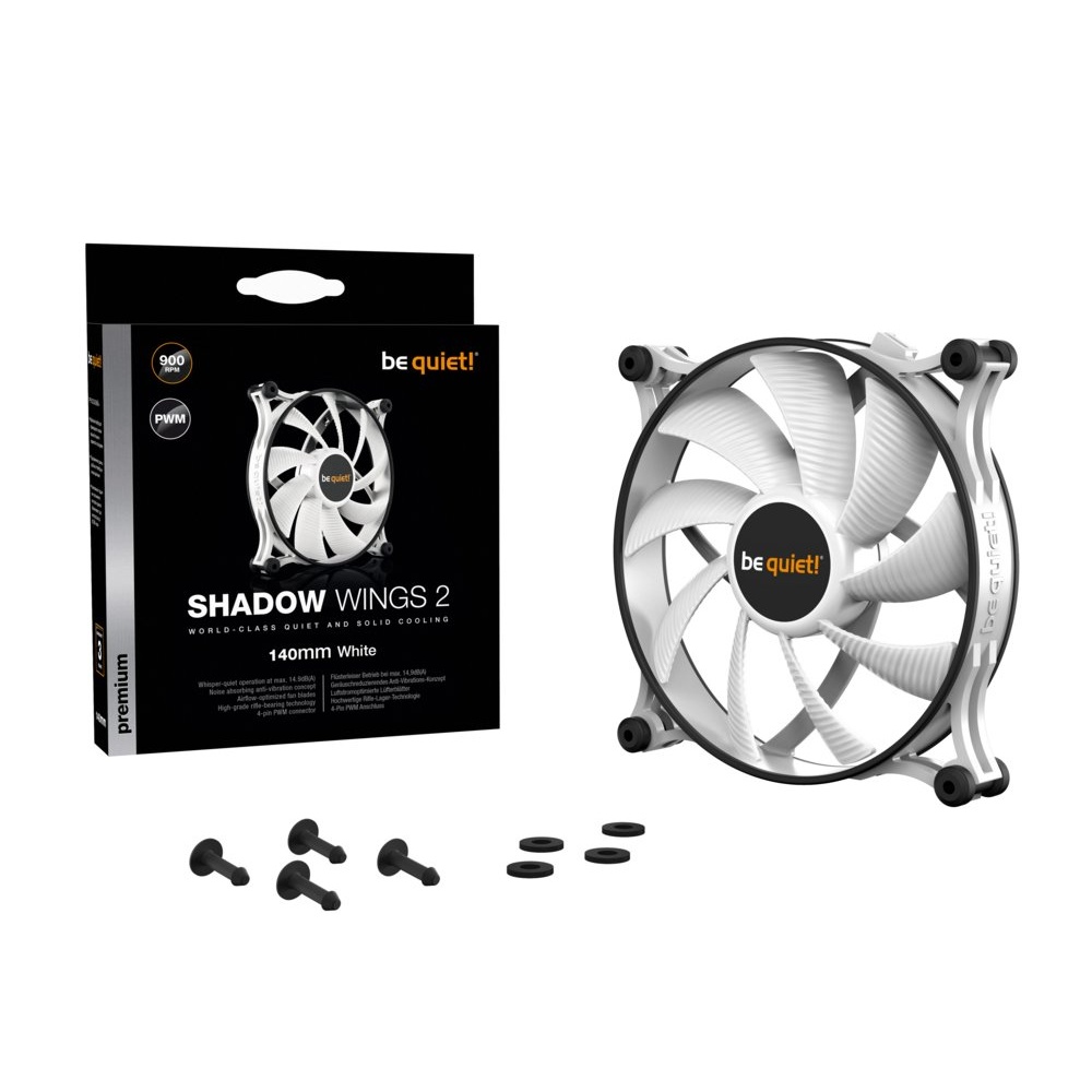 be quiet! Shadow Wings 2 | 140mm Case Fan Wit - Afbeelding 5