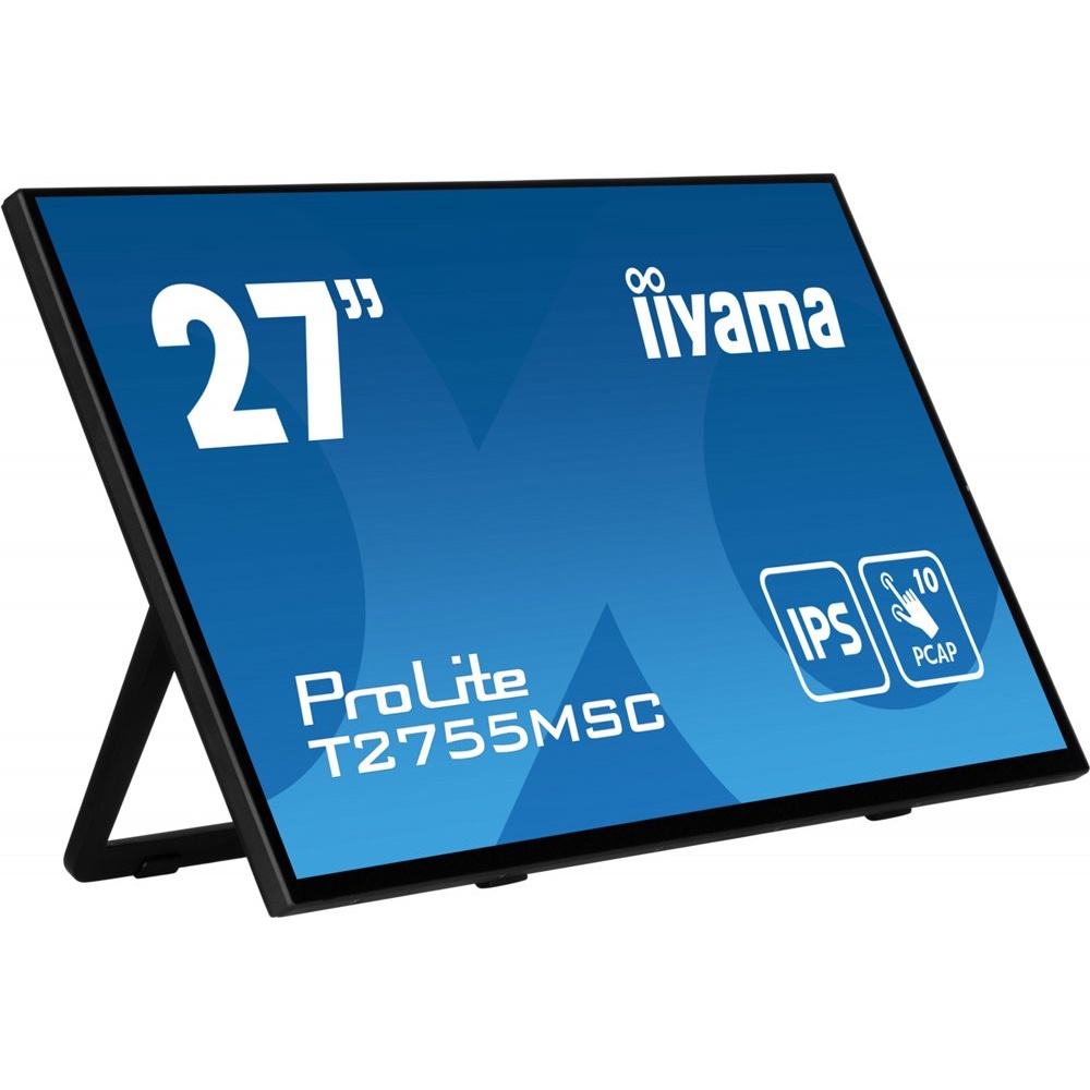 iiyama ProLite T2755MSC-B1 27″ | 1920×1080 Full HD | IPS Touchscreen | 10-Punts Multi-Touch | Monitor