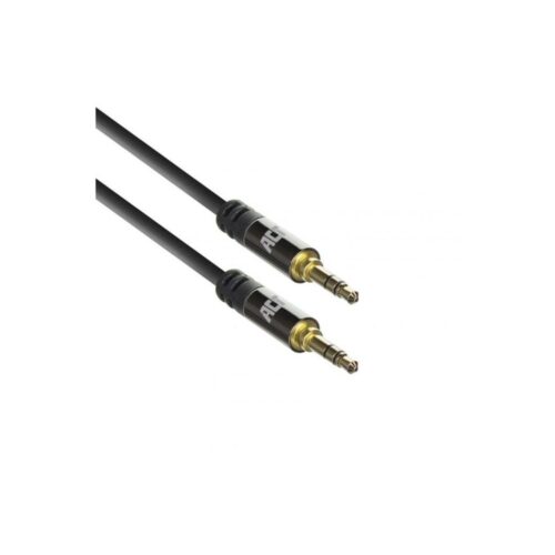 ACT AC3610 | 3.5mm Audiokabel | 1,5 Meter | Stereo Jack naar Jack | Zwart