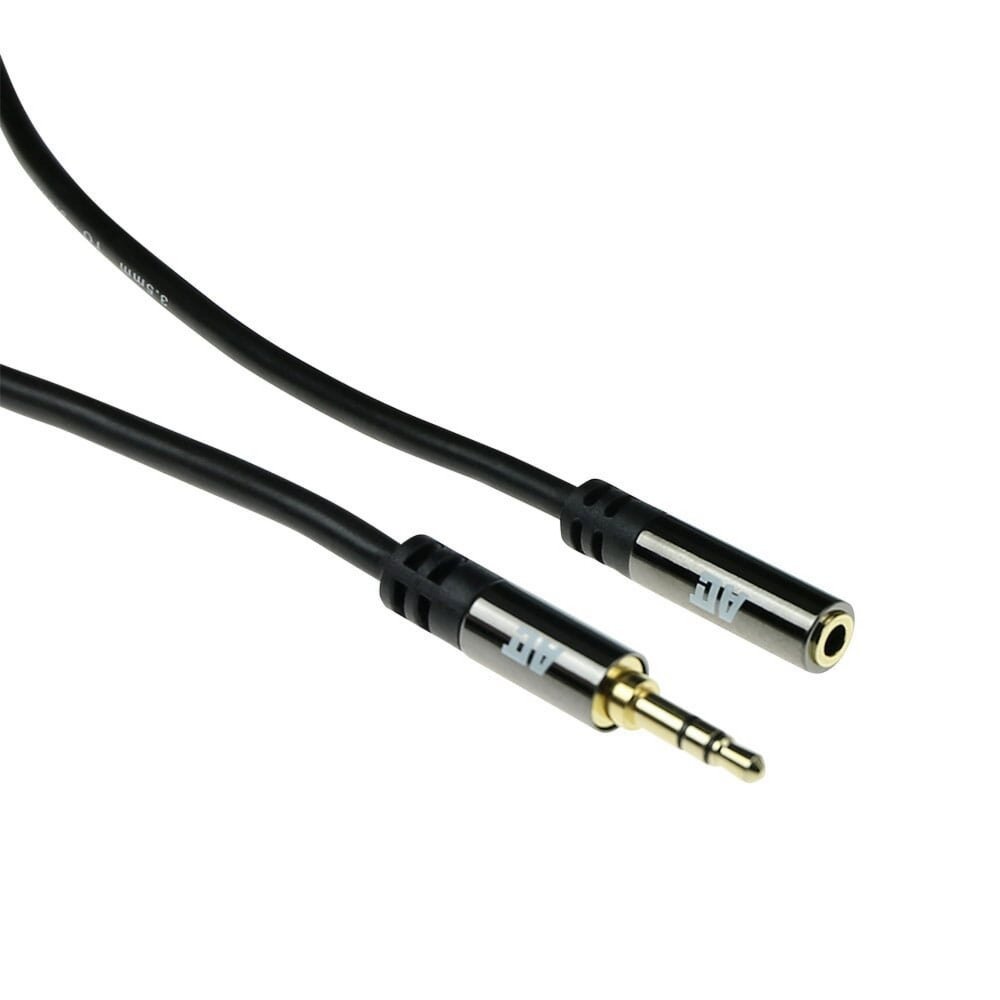 ACT AC3615 | 3.5mm Audiokabel | 2 Meter | Stereo Jack naar Jack | Zwart