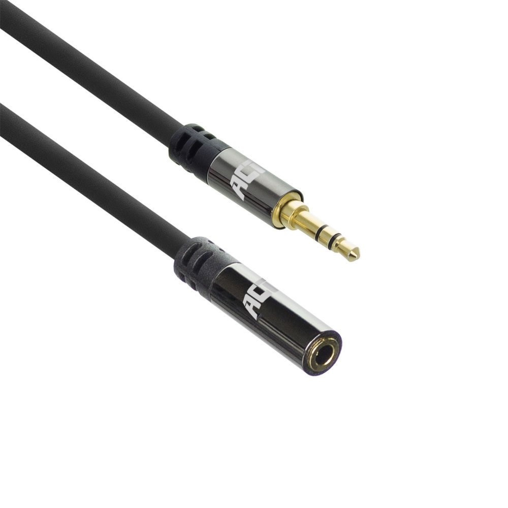 ACT AC3615 | 3.5mm Audiokabel | 2 Meter | Stereo Jack naar Jack | Zwart - Afbeelding 2