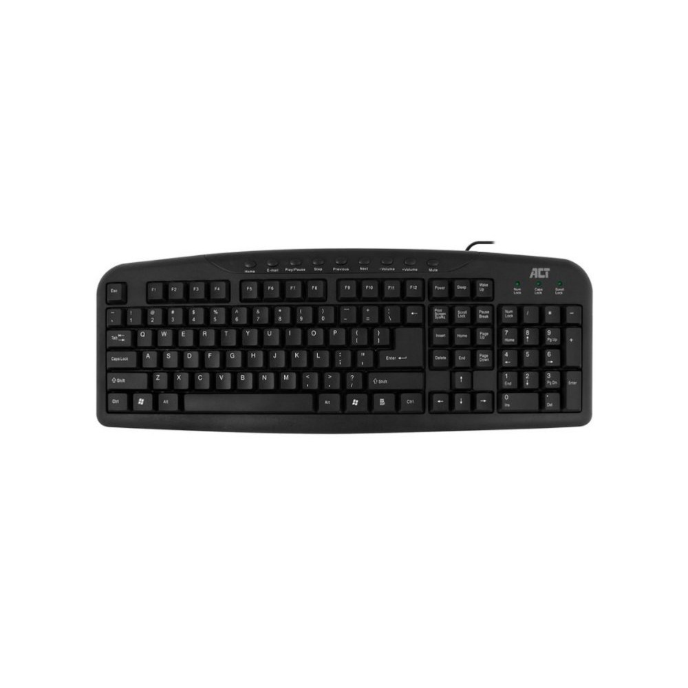 ACT AC5400 | Toetsenbord | USB | QWERTY US | Zwart