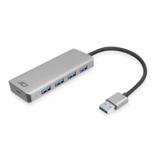 ACT AC6121 | USB 3.2 Gen 1 (3.1 Gen 1) Type-A Interface Hub | 5000 Mbit/s | Aluminium