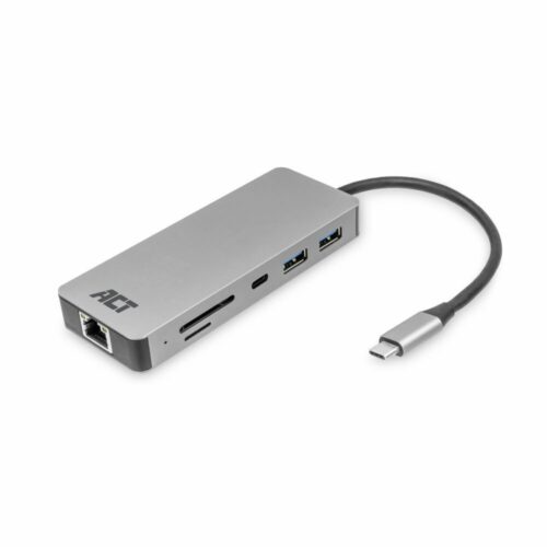 ACT AC7092 USB-C Hub 3.0 | 2x USB-A & 2x USB-C Poorten | 5 Gbps | Aluminium Behuizing | 12 cm Kabel