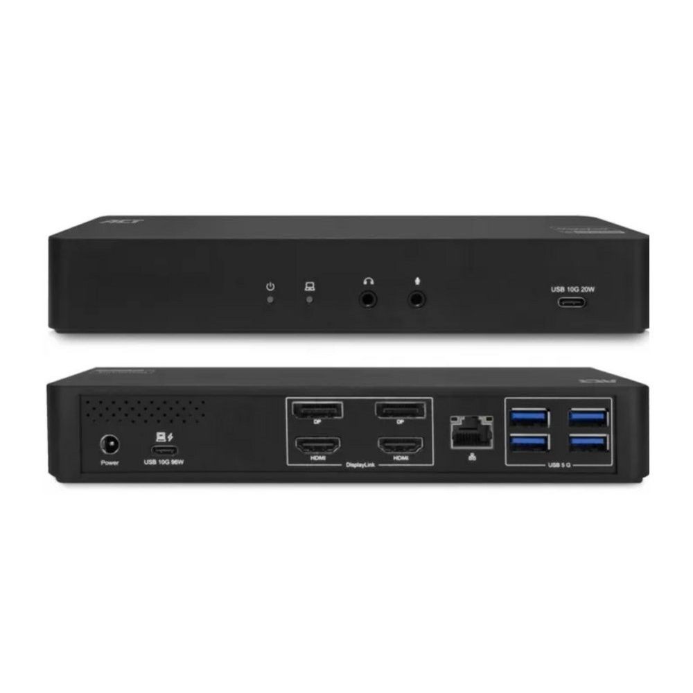 ACT AC7160 | 4K Docking Station & Poortreplicator | USB-C 3.2 Gen 2 | Zwart