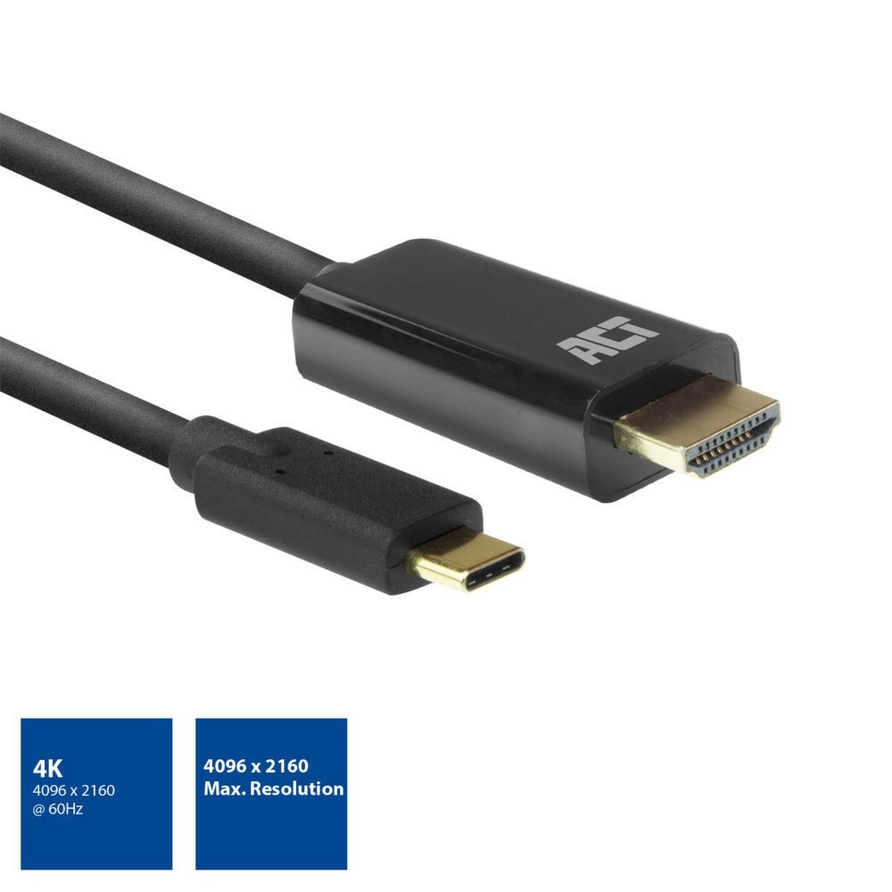 ACT AC7315 | USB-C naar HDMI Kabel | 2 m | Zwart - Afbeelding 2