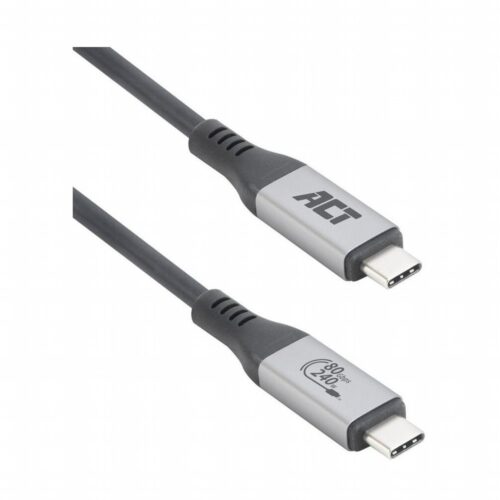 ACT AC7431 | Thunderbolt 5 USB4 Kabel | USB-C naar USB-C | 1,5 m | USB-IF gecertificeerd | Zwart