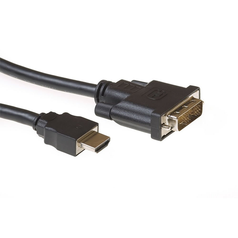 ACT AC7520 | HDMI naar DVI-D Kabel | 2 m | Zwart