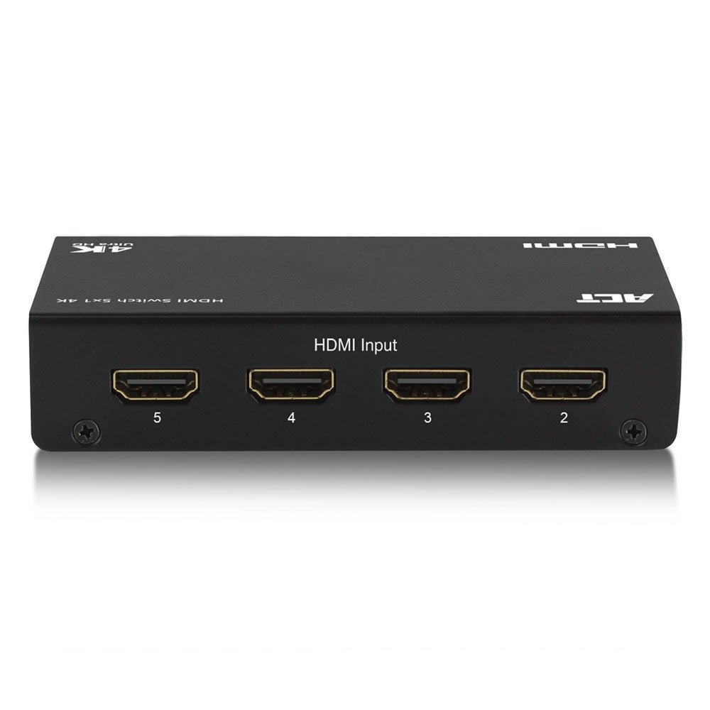 ACT AC7840 HDMI Switch | 5 Ingangen | 1 Uitgang | 4K @ 30Hz | Inclusief Afstandsbediening - Afbeelding 2